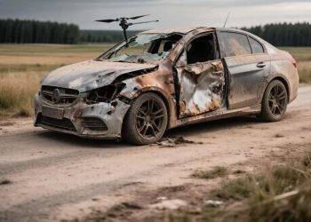 Дрон ВСУ атаковал гражданскую машину в ЛНР: ранен водитель